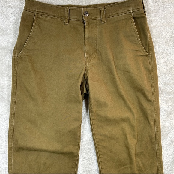 LL Bean Pants Mens 33x32 Brown Field Chinos 5 Pocket Standard Fit Straight Leg - Picture 3 of 11